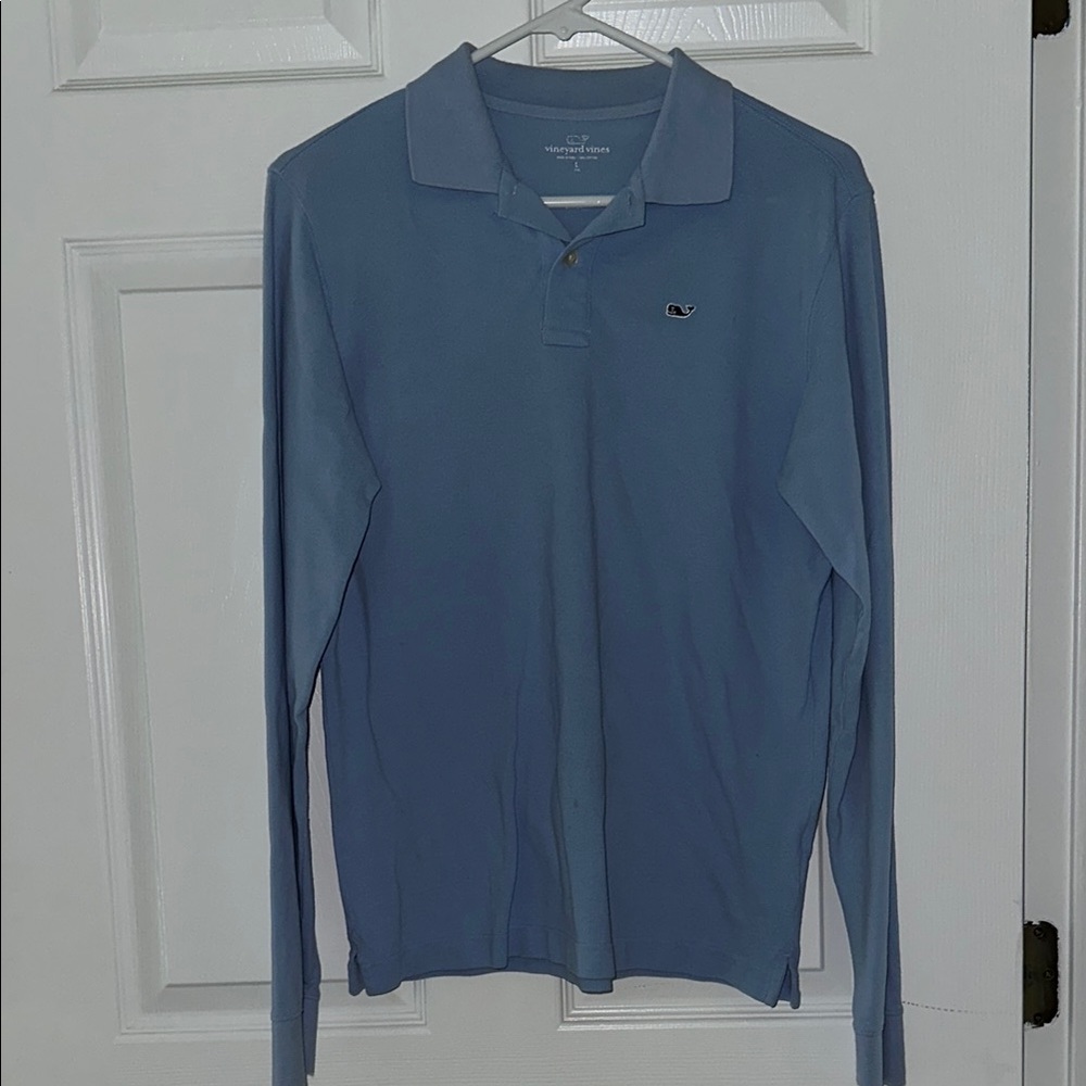 Vineyard Vines Blue Polo Shirt Classic Knit